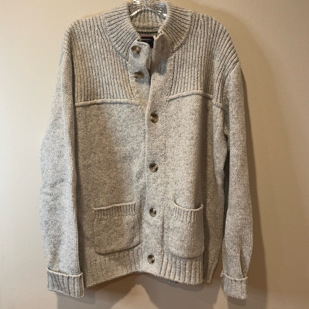 Untuckit wool cardigan, men’s L - Like new! Never worn!